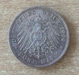 5 Mark 1904 E Georg König von Sachsen - Auf Seinen Tod - Silbermünze