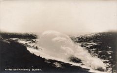 AK Norderney Nordseebad Sturmflut Niedersachsen ungelaufen Postkarte