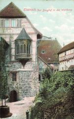 AK Eisenach Burghof Wartburg Thüringen ungelaufen Postkarte