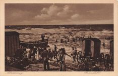 AK Norderney Strandblick Niedersachsen ungelaufen Postkarte