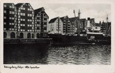 AK Königsberg Alte Speicher Schiffe Ostpreußen ungelaufen Postkarte