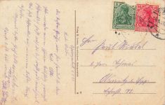 Totalansicht am Bahnhof in Schwarzenbek Schleswig-Holstein Postkarte AK 1920