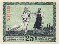 25 Pfennig x Notgeld NIEDERLAHNSTEIN Stadt