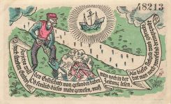 50 Pfennig Notgeld WILHELMSHAVEN-RÜSTRINGEN Vereinte Lichtspiele