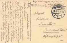 Denkmal I. Hann Inf. No. 74 auf den Spicherer Höhen Saarbrücken Postkarte AK