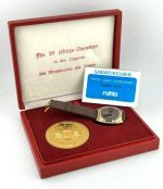 Ehrengeschenk MDI 30 Jahre Dienstzeit RUHLA Quarz-Armbanduhr Kaliber 14-33 Etui