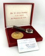 Ehrengeschenk MDI 30 Jahre Dienstzeit RUHLA Quarz-Armbanduhr Kaliber 14-33 Etui