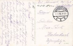 Blick auf neue Brücke St. Johann-Saarbrücken Saarland Postkarte AK 1915