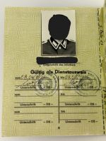 DDR NVA Wehrdienstausweis Offizier Leutnant Weißkeißel, UOS Rudolf Egelhofer