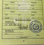 DDR NVA Wehrdienstausweis Offizier Leutnant Weißkeißel, UOS Rudolf Egelhofer