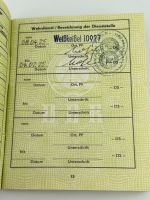 DDR NVA Wehrdienstausweis Offizier Leutnant Weißkeißel, UOS Rudolf Egelhofer