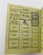 DDR NVA Wehrdienstausweis Offizier Leutnant Weißkeißel, UOS Rudolf Egelhofer