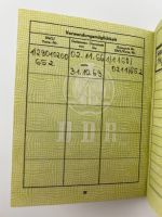 DDR NVA Wehrdienstausweis Offizier Leutnant Weißkeißel, UOS Rudolf Egelhofer