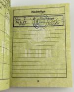 DDR NVA Wehrdienstausweis Offizier Leutnant Weißkeißel, UOS Rudolf Egelhofer