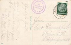 Nationaldenkmal auf dem Niederwald Rüdesheim am Rhein Hessen Postkarte AK 1933