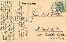 Hagen-Standbild im Wäldchen Worms Rheinland-Pfalz Postkarte AK 1907