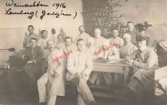 Foto AK 1.WK Verletzte Deutsche Soldaten Weihnachten Lazarett Lemberg Galizien