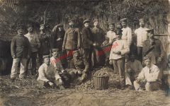Foto AK 1.WK Soldaten Landsturm Inf. Batl.88 Chemnitz in Gent Belgien