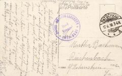 AK Patschkau Rathaus Pfarrkirche Stadtansicht Schlesien 1918 Postkarte