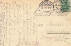 AK Groß Räschen Carl Hubers Hotel Restaurant Brandenburg 1913 gelaufen Postkarte