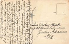 AK Limmritz Geschäftshaus Ernst Willy Pfarrhaus Schule Neumark Postkarte