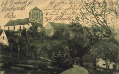 AK Liebstadt Miłakowo Parkansicht Kirche Ostpreussen 1911 gelaufen Postkarte