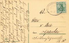 AK Liebstadt Miłakowo Parkansicht Kirche Ostpreussen 1911 gelaufen Postkarte