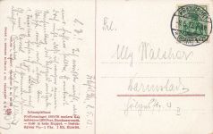 Schauspielhaus mit Strassenbahn in Frankfurt am Main Hessen Postkarte AK 1913