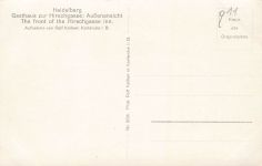 Außenansicht Gasthaus zur Hirschgasse Heidelberg Baden-Württemberg Postkarte AK
