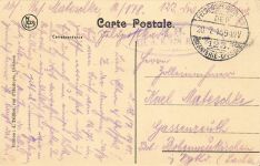 La Rue de la République in Comines Frankreich Postkarte AK 1915