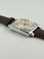Herren Armbanduhr Glashütte Spezimatic Quadratisch mit Datumsanzeige Made in GDR
