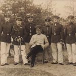 Fotokarte 1.WK Deutsche Soldaten Schulterklappe 177 Königsbrück