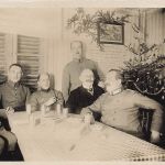 Fotokarte 1.WK Deutsche Soldaten Feiern Weihnachten 1916