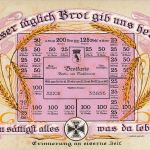 AK 1.WK Unser Täglich Brot Brotkarte Berlin 1916 gelaufen Patriotika Postkarte