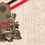 AK 1.WK Schulterklappe Helm Regiment 473 Sachsen 1918 Patriotika Postkarte