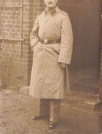 Fotokarte 1.WK deutsche Soldat Schulterklappe 2 Photograph Lorenz Ahlbeck