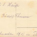 Fotokarte 1.WK Deutscher Offizier Weihnachten 1915 Flandern Belgien