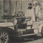 AK 1.WK Kaiser Wilhelm II Tschapka gelaufen Merseburg 1912 Patriotika Postkarte