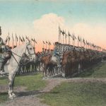 AK 1.WK Appell Husaren Regiment Nr. 18 König Albert Großenhain Sachsen 1917