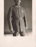 Foto 1.WK Portrait Soldat Pickelhaube Bayern Militärverdienstkreuz EK-2 Spange