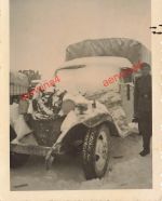 Verschneiter LKW Opel Blitz in Orel Russland Ostfront