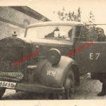 Deutscher Soldat mit LKW Magirius M30a Borrisow Ostfront