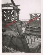 Pioniere Bauarbeiten an Dnepr Brücke Schkloff / Schklow Ostfront