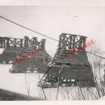 Bauarbeiten an der Dnepr Brücke bei Schklow / Schkloff Ostfront