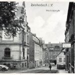 AK Reichenbach Weinholdstraße Theater Feuerwehr Ausfahrt Sachsen Vogtland