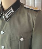 DDR NVA Offizier Uniformjacke 1966 schwarzer Kragen Größe 50