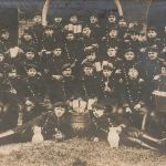 Fotokarte 1.WK Gruppenfoto Kgl. Bayer. 4. Chevaulegers-Regiment König Augsburg Bayern Uhlanka