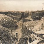 Fotokarte 1.WK Deutsche Soldaten Schützengraben Kiesgrube 1.Stellung 1.Linie