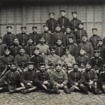 Fotokarte 1.WK Gruppenfoto deutsche Soldaten Bromberg Westpreussen