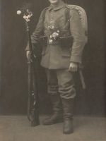 Foto AK 1.WK Portrait deutscher Soldat Pickelhaube R 101 Zittau Sachsen